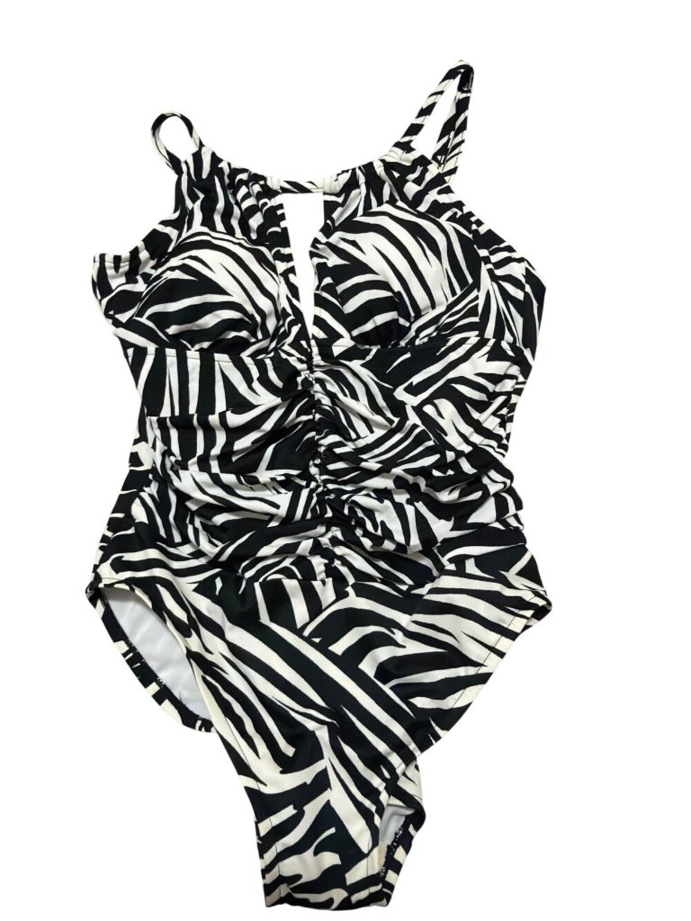 Ruby Ribbon NWOT Zebra Print Womens One-Piece Swimsuit Size 14